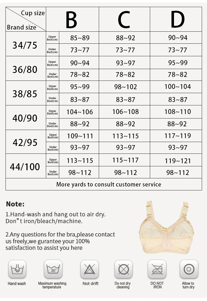 Deep Cup Bra Hide Side Fat Women Bra Plus Size Lingerie Coverage Cut ...