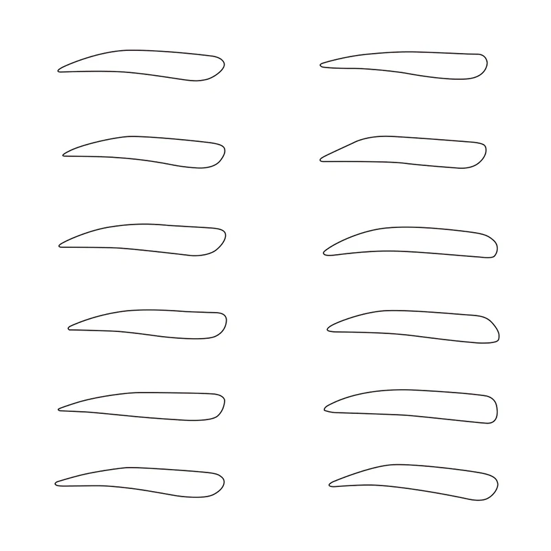 Точный набор трафаретов для полуперманентного макияжа лучший пластиковый инструмент дизайна бровей линейка измерения формы