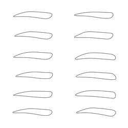 Точный набор трафаретов для полуперманентного макияжа лучший пластиковый инструмент дизайна бровей линейка измерения формы