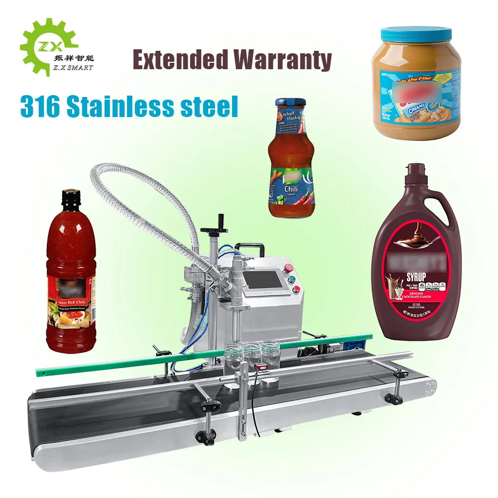 ZXSMART Automatic Small Piston Beverage Honey Bottle Filling Machine