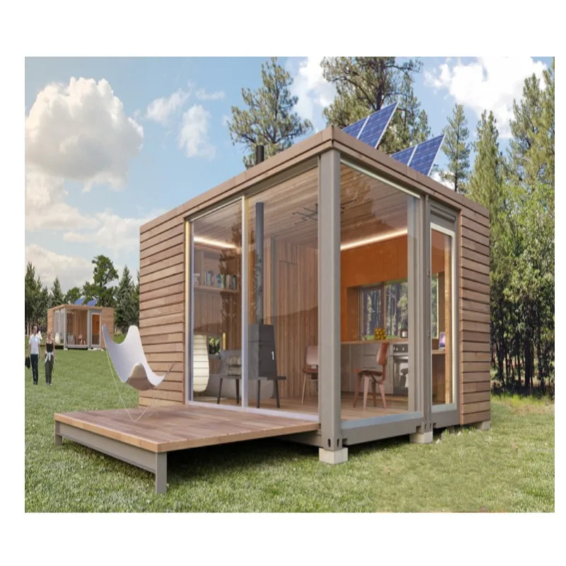 2023 Newest Modified Norwegian Mobile Living Tiny Container House Price Small Movable Prefab Cabin Wooden House Design