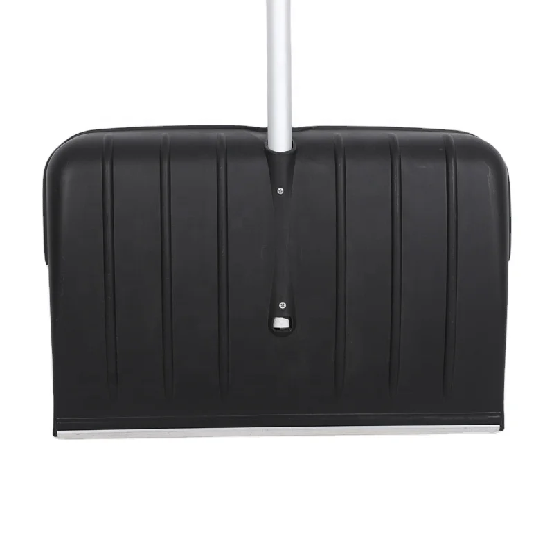 Industrial-grade Plastic Snow Removal Shovel with 140cm Aluminum Handle and Wide Shovel Head - a Fast Snow Removal Tool