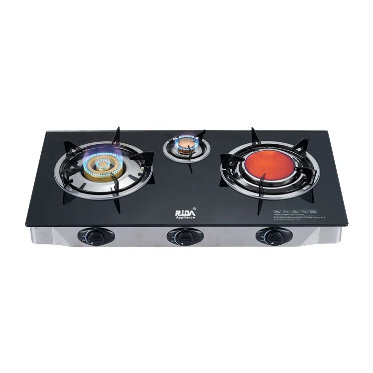 Three clearance gas burner