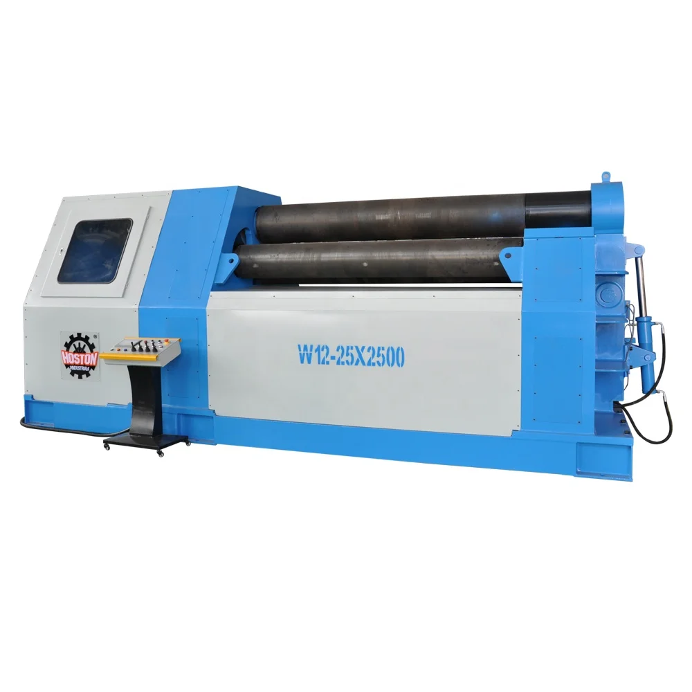 Automatic Hydraulic 4 Roller Metal Plate Rolling Machine Stainless Steel Roller Aluminum Carbon Steel Alloy Core Motor Pump