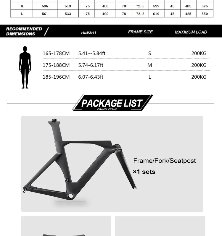 Light Weight Carbon Aero Time Trial Bike Frame Hidden Internal Cable ...