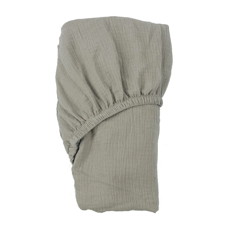 2023 Hot Selling Solid Color Pure Cotton Muslin Baby Bedding Crib