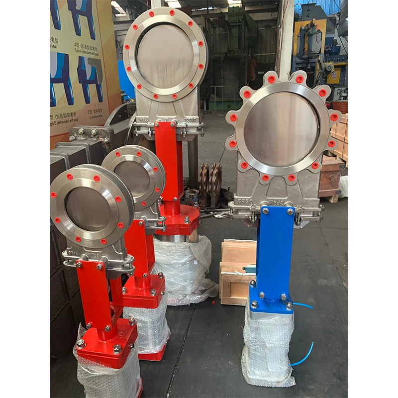  100mm knife gate valve pneumatic actuator pneumatic knife gate valve for channel