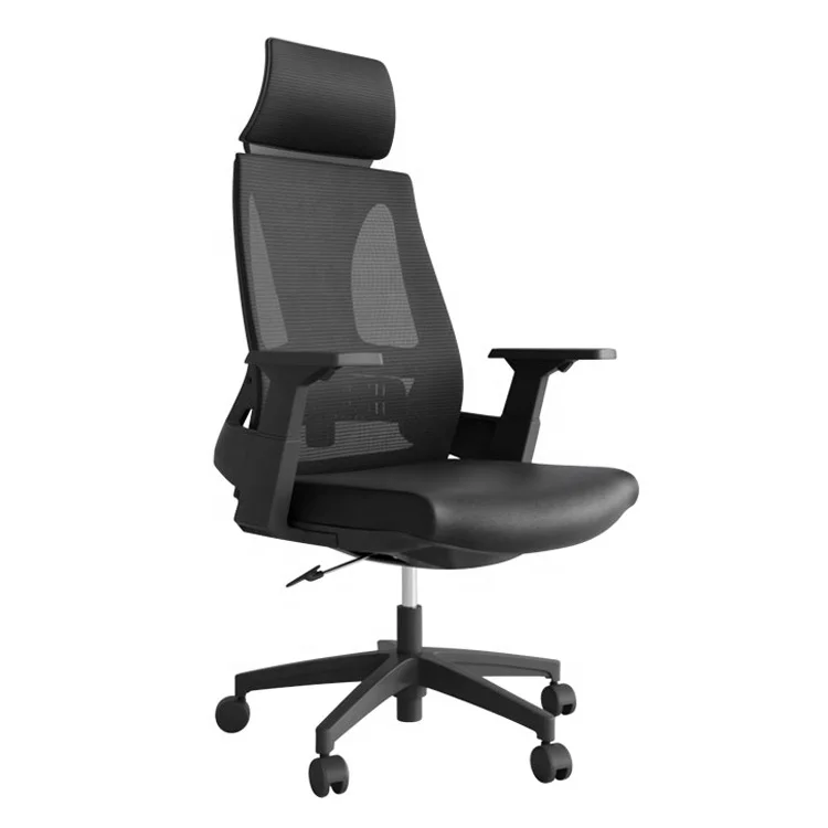 Premium Mesh Office Gaming Chair With Rocking Function Black Frame Conference Room Executive Chairs With Headrest