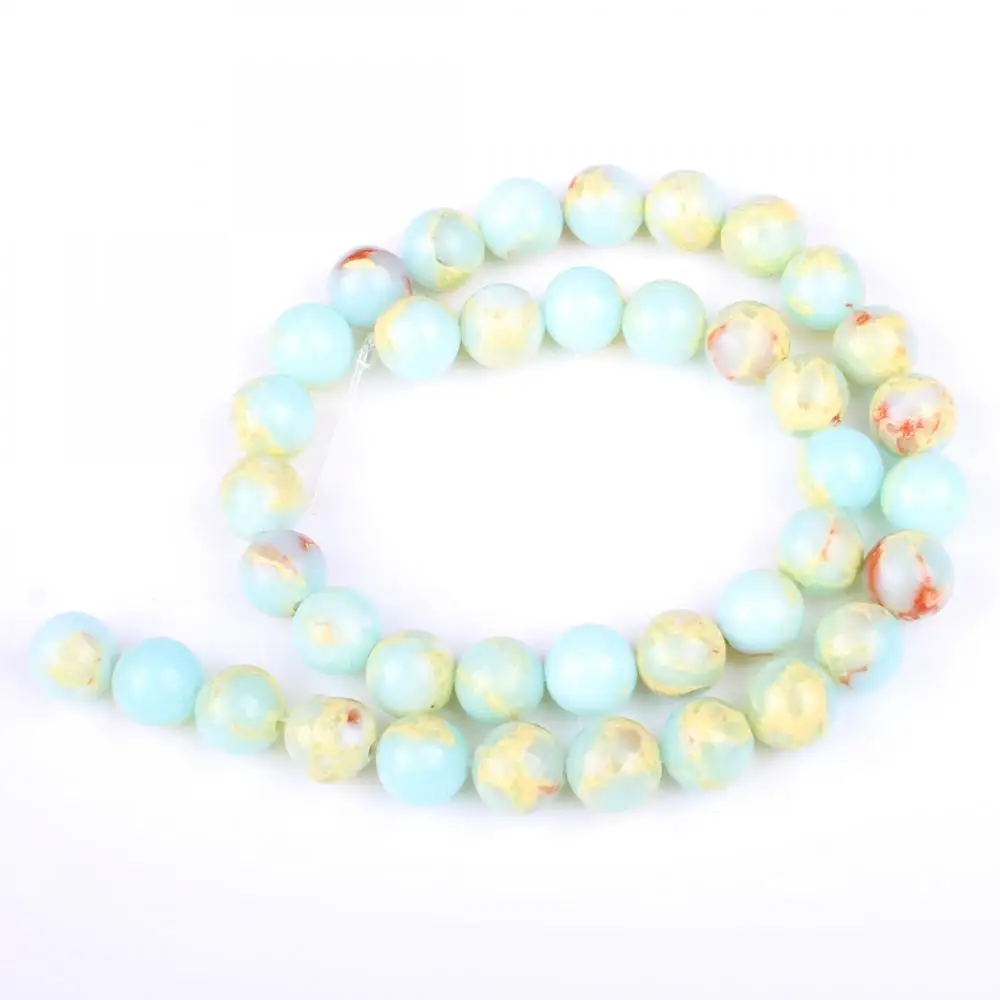 Perlina Di Pietre Preziose Naturali MISTE. Perlina Rotonda Da 6 - Foto 3