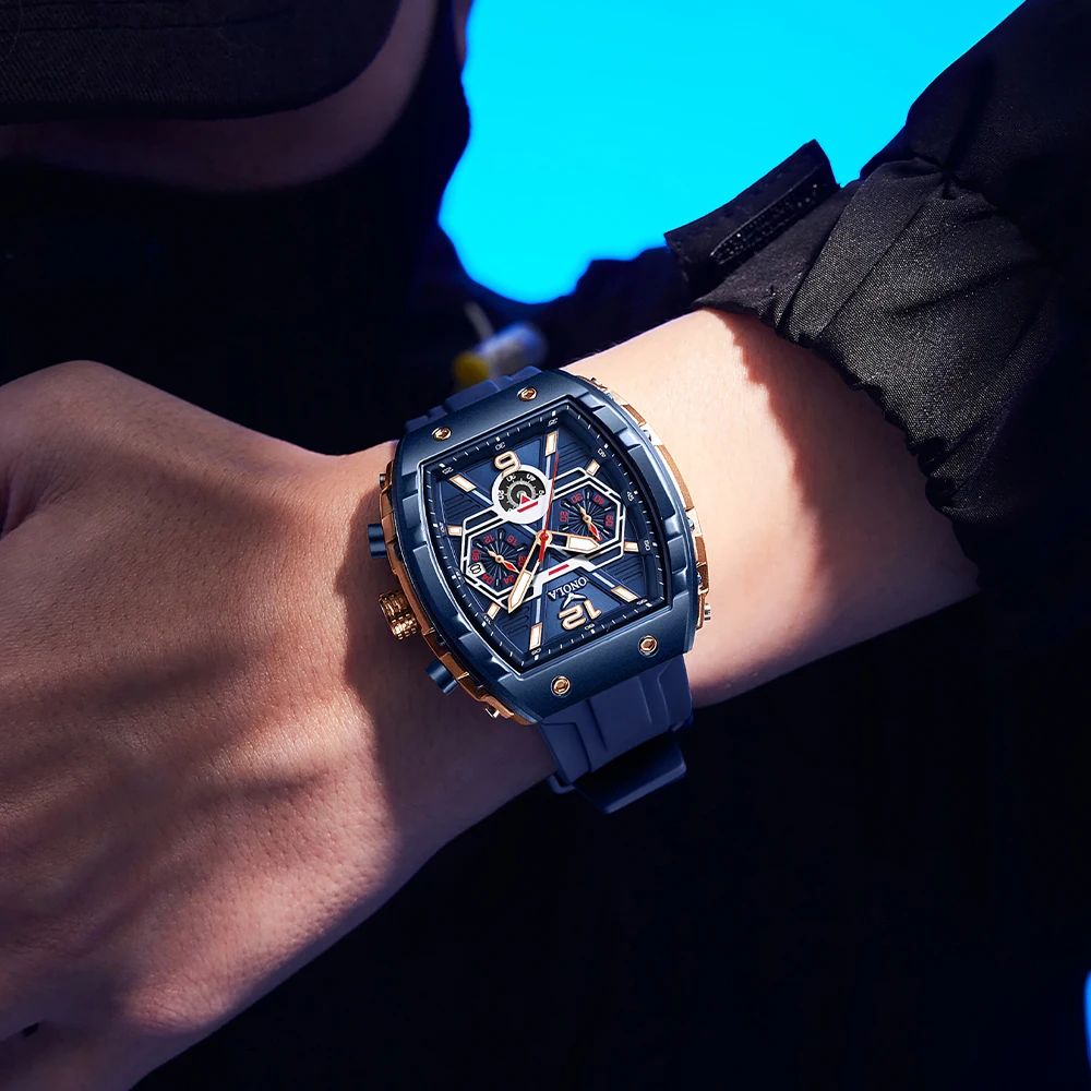 ONOLA 6852 Men's Custom Quartz Chronograph Watch - Waterproof