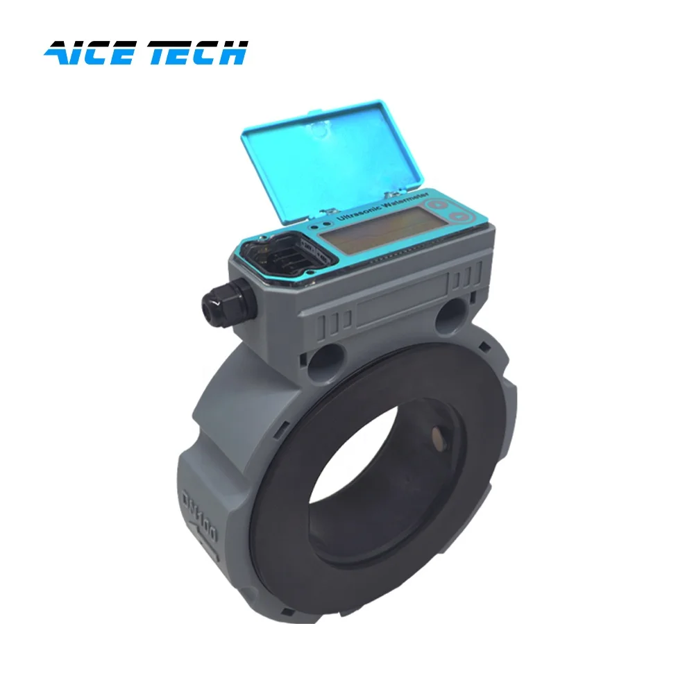 Sandwich Ultrasonic Flow Meter DN50 to DN150 RS485 MODBUS Battery Supply Agricultural Irrigation Water Meter