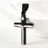 Colgante negro plateado
