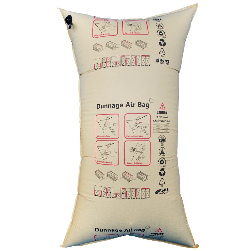 reusable Inflatable Kraft Dunnage Air Bag Cargo Shipping For Container Loading