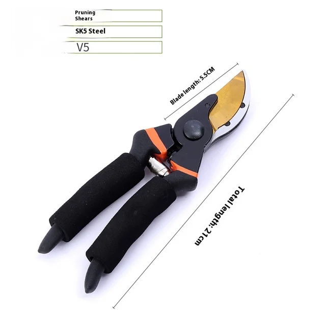 Strong SK5 Steel Ratchet Shears PVC Stainless Steel Electric Nursery Fruit Tree Labor-Saving Pruner for Gardening Wholesale