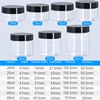 Transparent jar+black lid