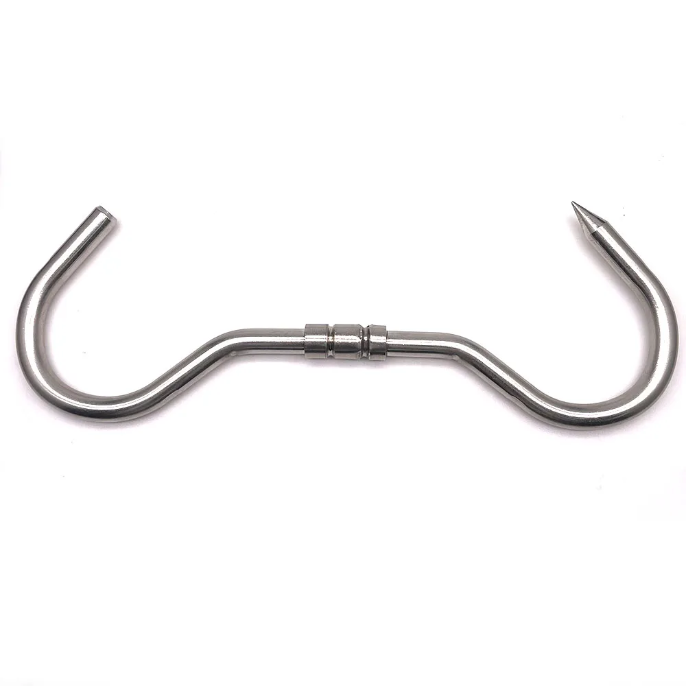 Stainless Steel 304 Big S Hook Hanging Meat Swivel S Hook Metal Heavy Meat Hook