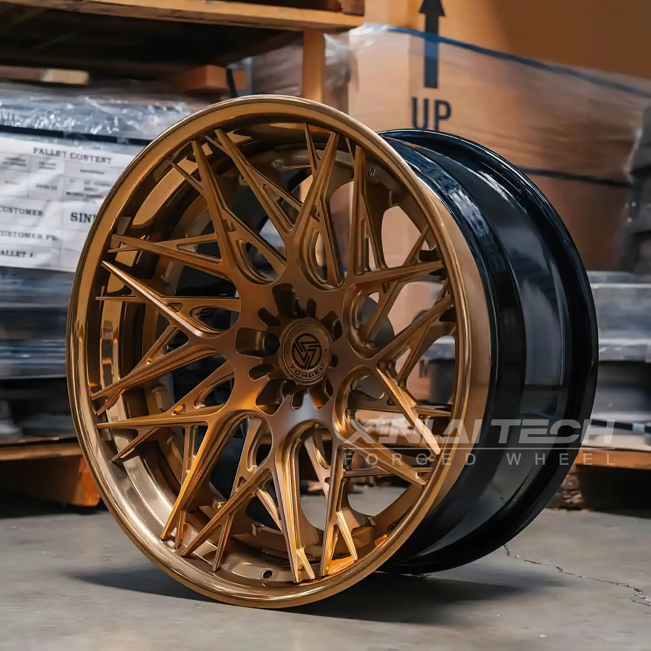 XL 3-piece Deep Dish Deep Lip Concave Forged Wheel 5x120 5x112 5x114.3 Custom Wheel 18 19 20 21 22 23 Inch Wheel Rim - Image 3