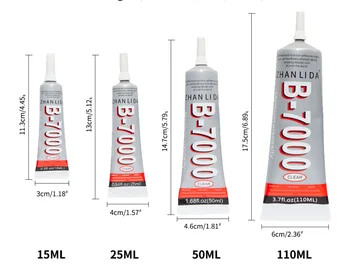 110ml Zhanlida B7000 Clear Contact Adhesive With Precision Applicator ...