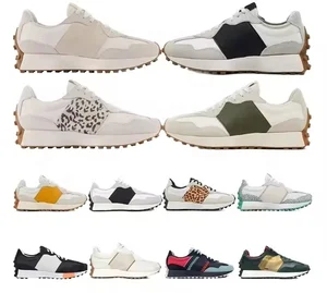 Top Quality Designer New 327 Mens Leather Sneakers Casual Tennis Walking Style Fashion Shoes