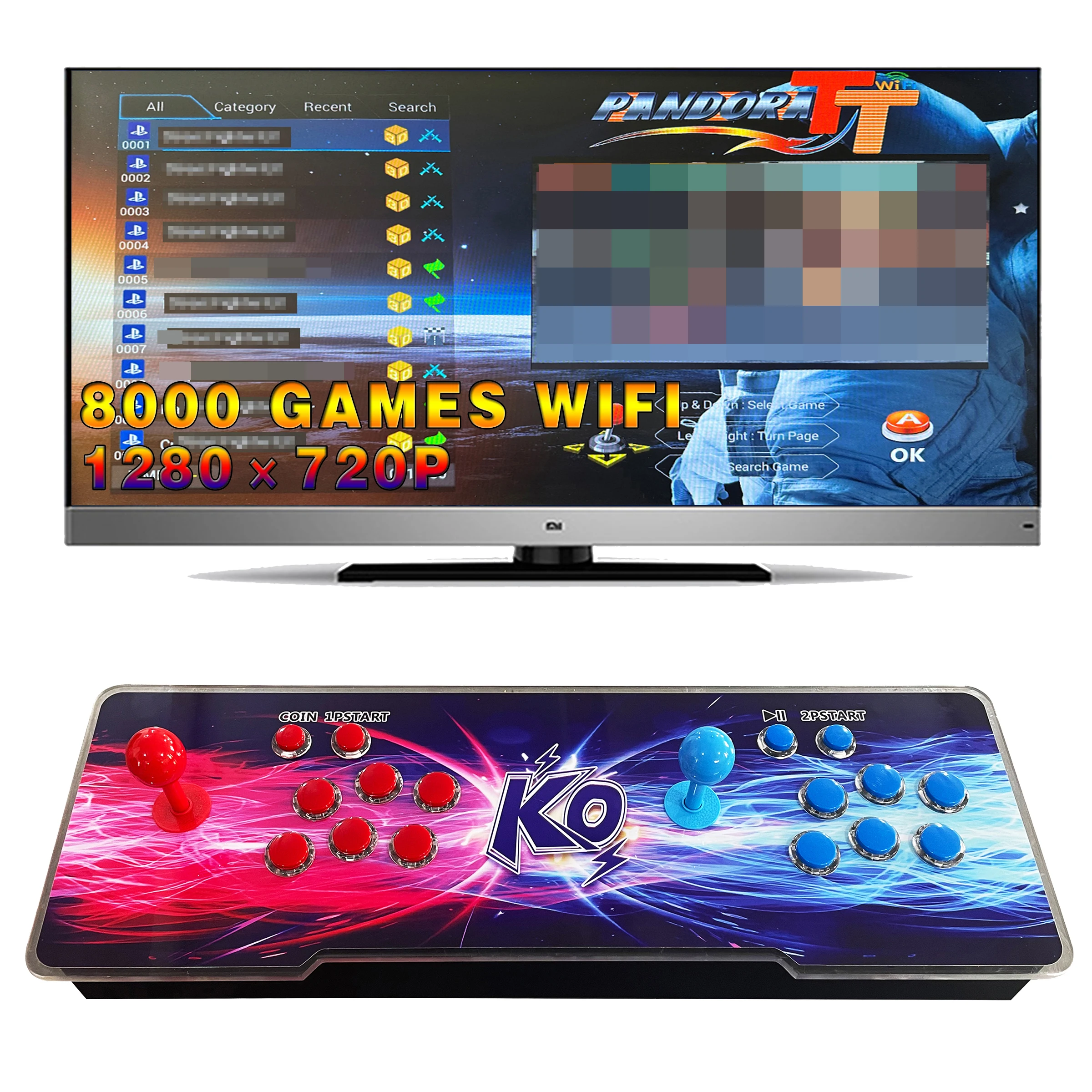 Home Arcade Game Box 10TH CX DX EX 8000 in 1 with WIFI