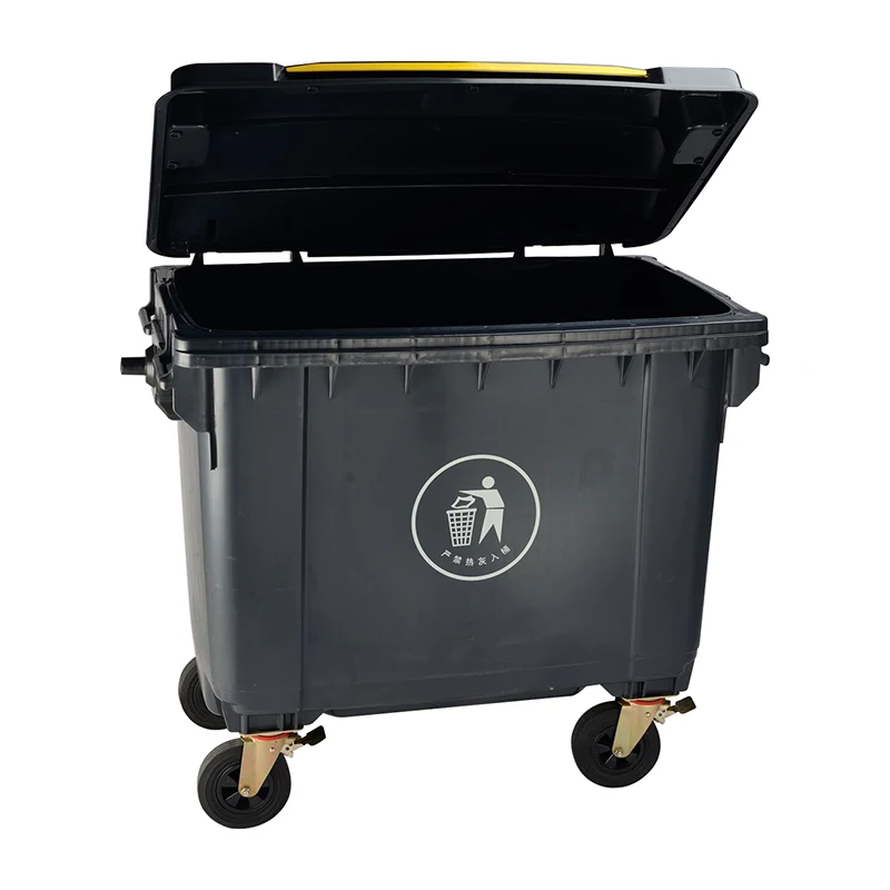 plastic trash can manufacture 240 litre trash can outdoor waste bin for recycling with lid and wheels