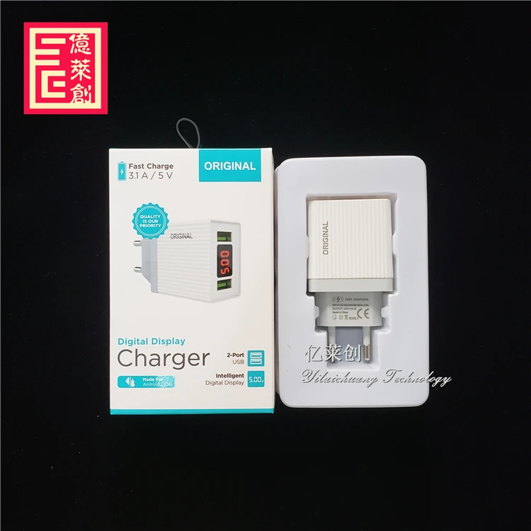 Дорожное зарядное устройство с 2 Usb-портами 5 В 3 1