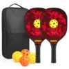 2 rackets, 4 balls, 1 pack [Red]