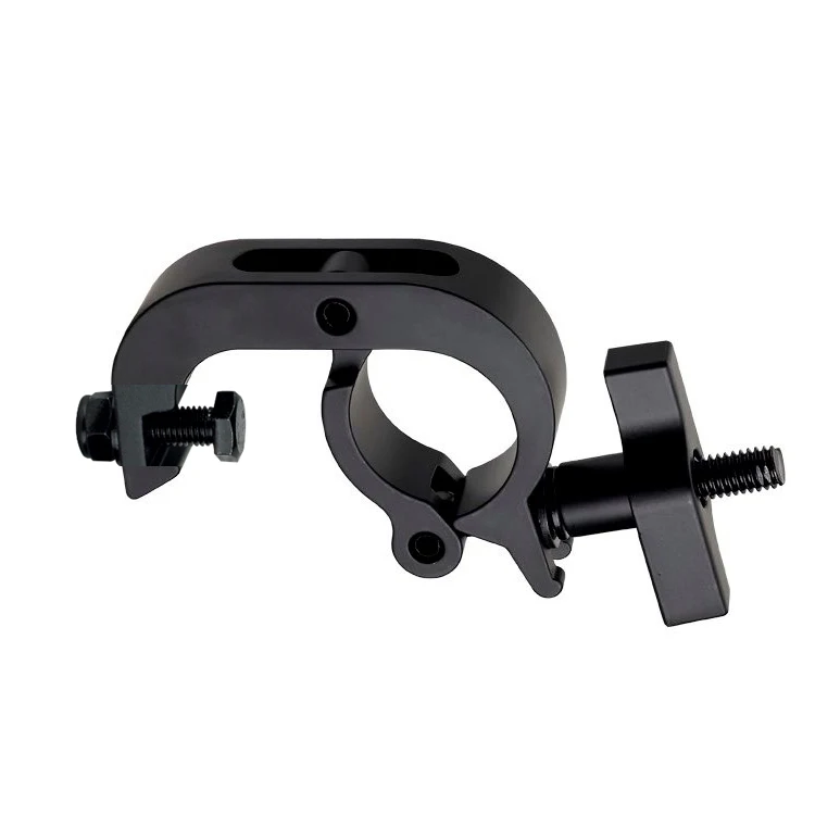 Lot De 8 Pinces DJ Lourdes 330lbs - Pour éclairage Scène, Truss 40-52mm, Aluminium Noir