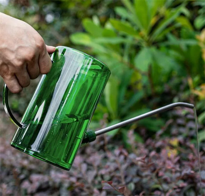 Кастрюля с длинным носиком для полива комнатных и уличных растений декоративного цветов легкой розлива