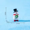 7 bonhommes de neige chapeau haut de forme