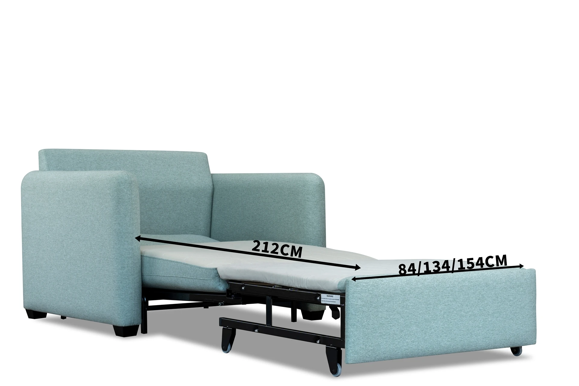 Luxury Single Couch Folding Modern Sofa Bed With Wheels For Stylish