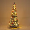 Árbol de Navidad Preiluminado con Acabado Flocado de 2.1m
