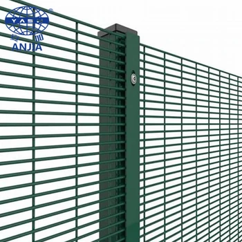 High Quality Security Electric Fence 4mm Diameter Powder Coated 358 Welded Wire Mesh Flat Panels Fence