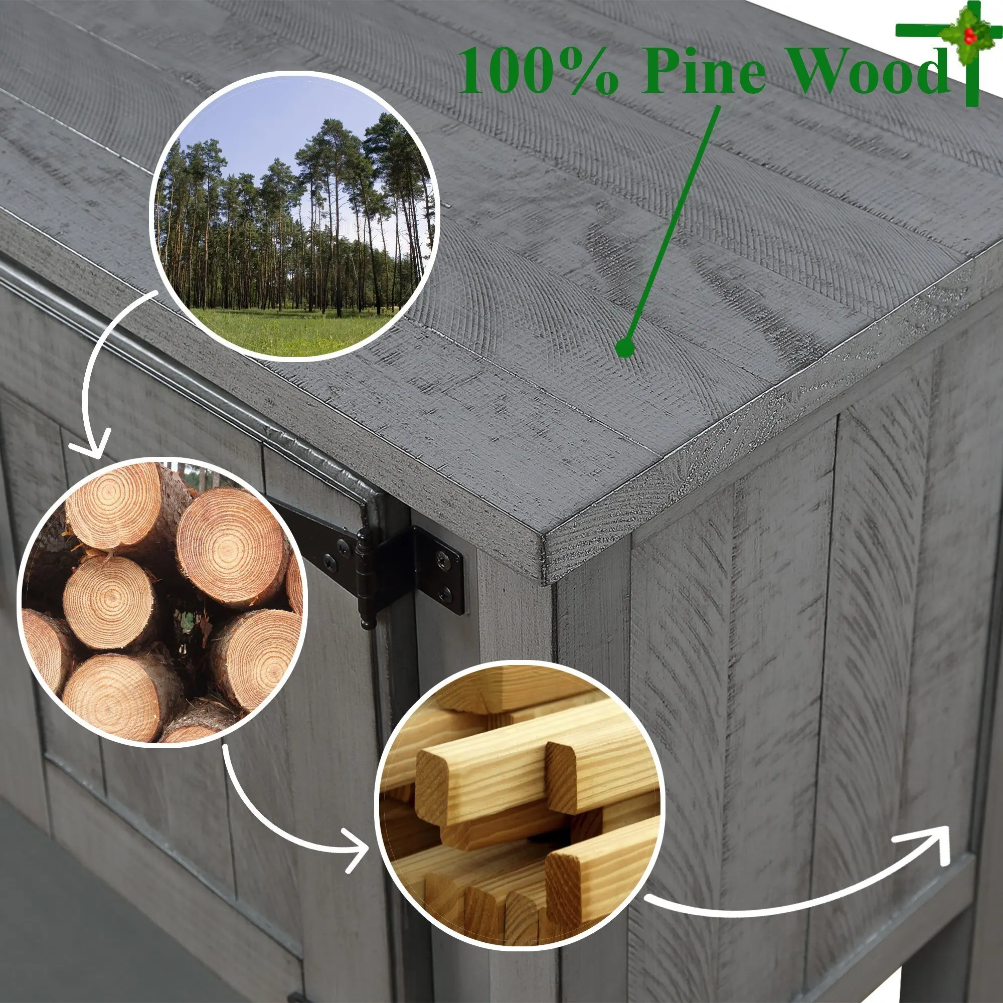 Living Room Decoration Solid Wood Farmhouse Narrow Console Table Modern