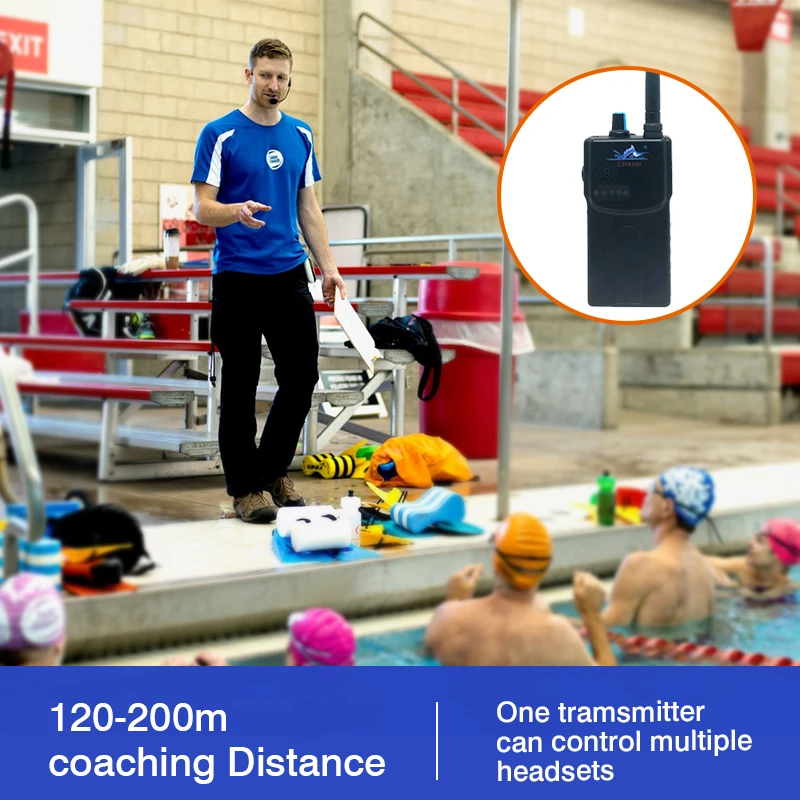 Artistic Swimming Synchronized Training Equipment Swimtalk 1 Headphone 1 Transmitter Underwater Audio Nose Clip Earplug Sets