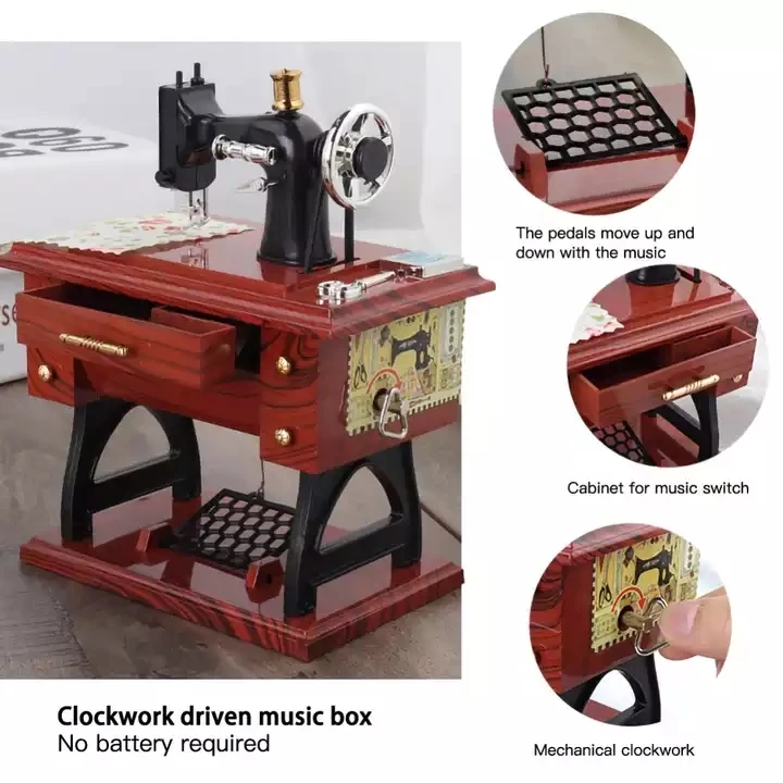 Rts Hot Sale High Quality Music Box Sewing Machine Small/medium/large