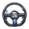 6 Series F06/F12/F13 Forged carbon+paddles+led+m stitching