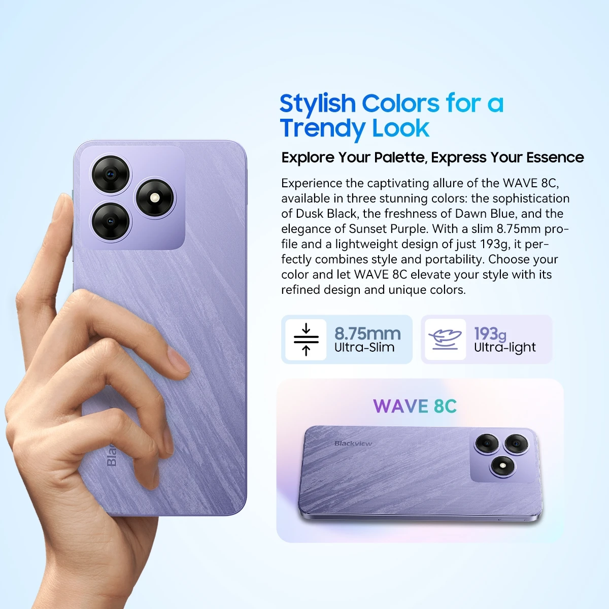 Blackview WAVE 8C - 2GB+64GB, 4700mah Battery, 6.56 Inch Display