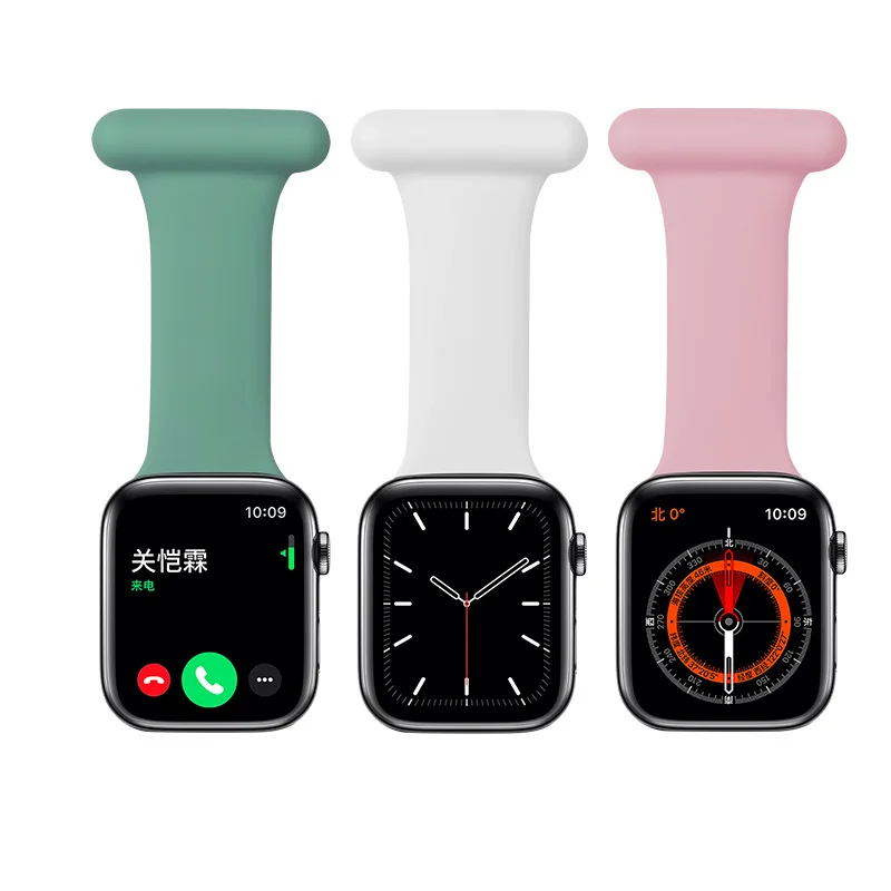 Nurse Watch 38 44mm Hot Sale Fashion Silicone Bands Band Straps Clip 42mm  Smartwatch Strap For Apple Watch 38mm - Buy Nurse Watch Band For Apple Watch,Silicone  Watch Band For Apple Watch