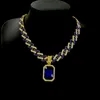 Gold white+blue-18inch