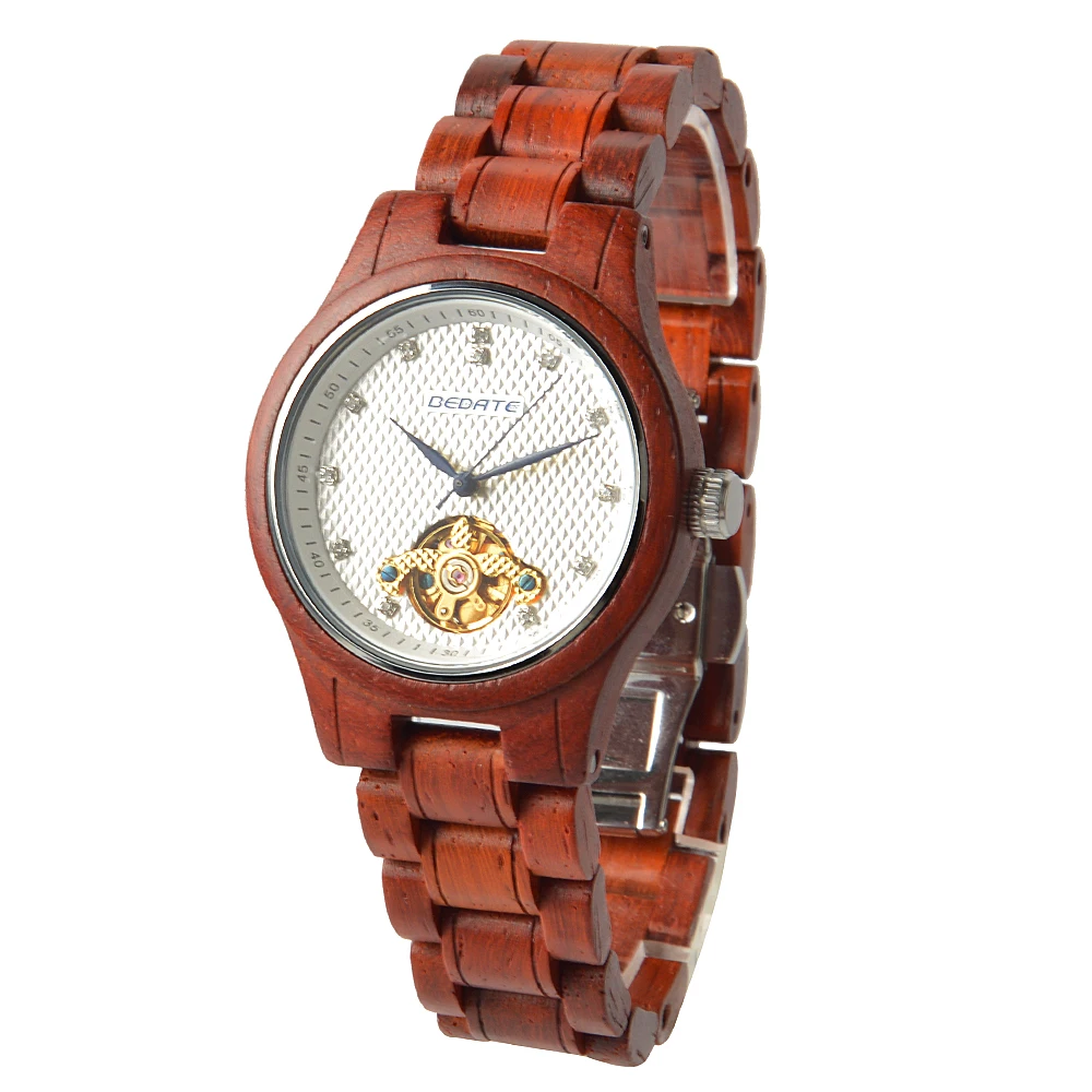 Wholesale Wrist Watch Wood Automatic Bewell Wooden Watch