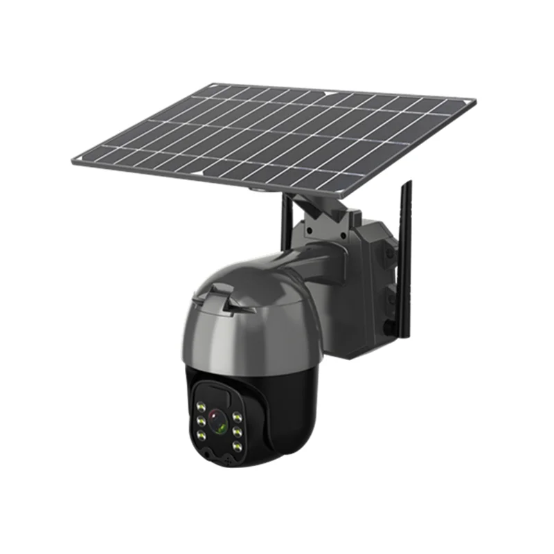 Shenzhen Factory WiFi Wireless Solar Power Camera 4G Sim Card Slot CCTV Security IP Camera Outdoor Support 128 Memory Card