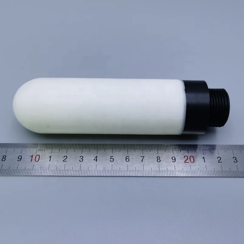 Pneumatic Components Factory Sintered Porous PE air Oil Filter element Exhaust Silencer Plastic Muffler