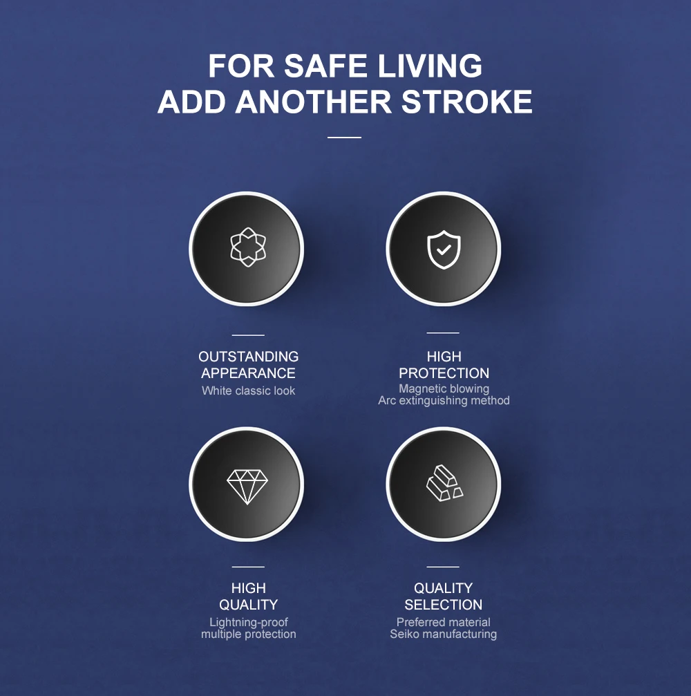 Main Switch Residual Current Circuit Breaker with Surge Protector RCBO MCB with Lightning protection SPD