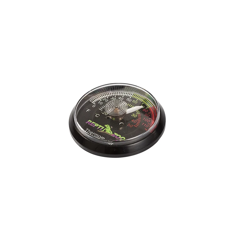 REPTI ZOO Reptile Terrarium Thermometer,Dial Gauges Pet Rearing Box  Thermometer Celsius and Fahrenheit