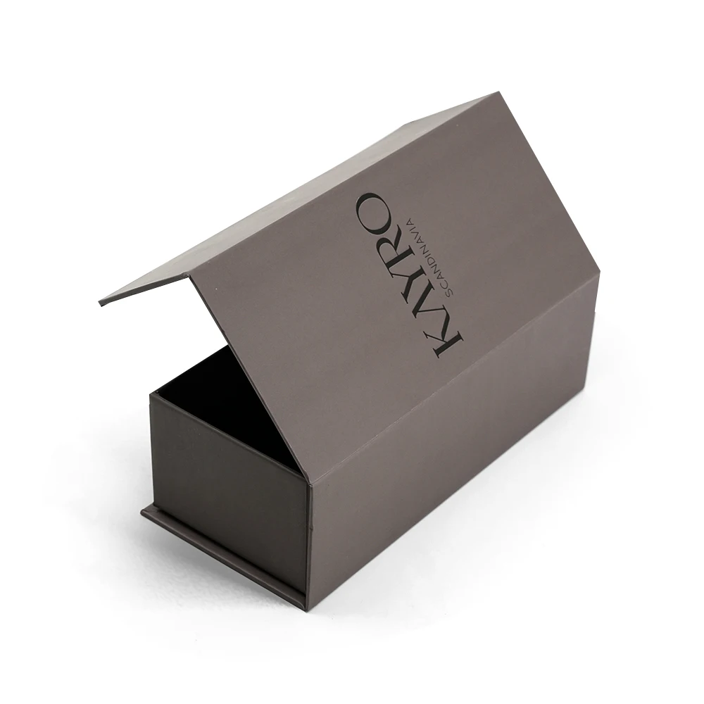 UV Coat Magnet Flip Box for 50ml 100ml Serum Perfume Oud Bossing Printing Label Magnetic Gift Packaging Box for Skincare Bottle