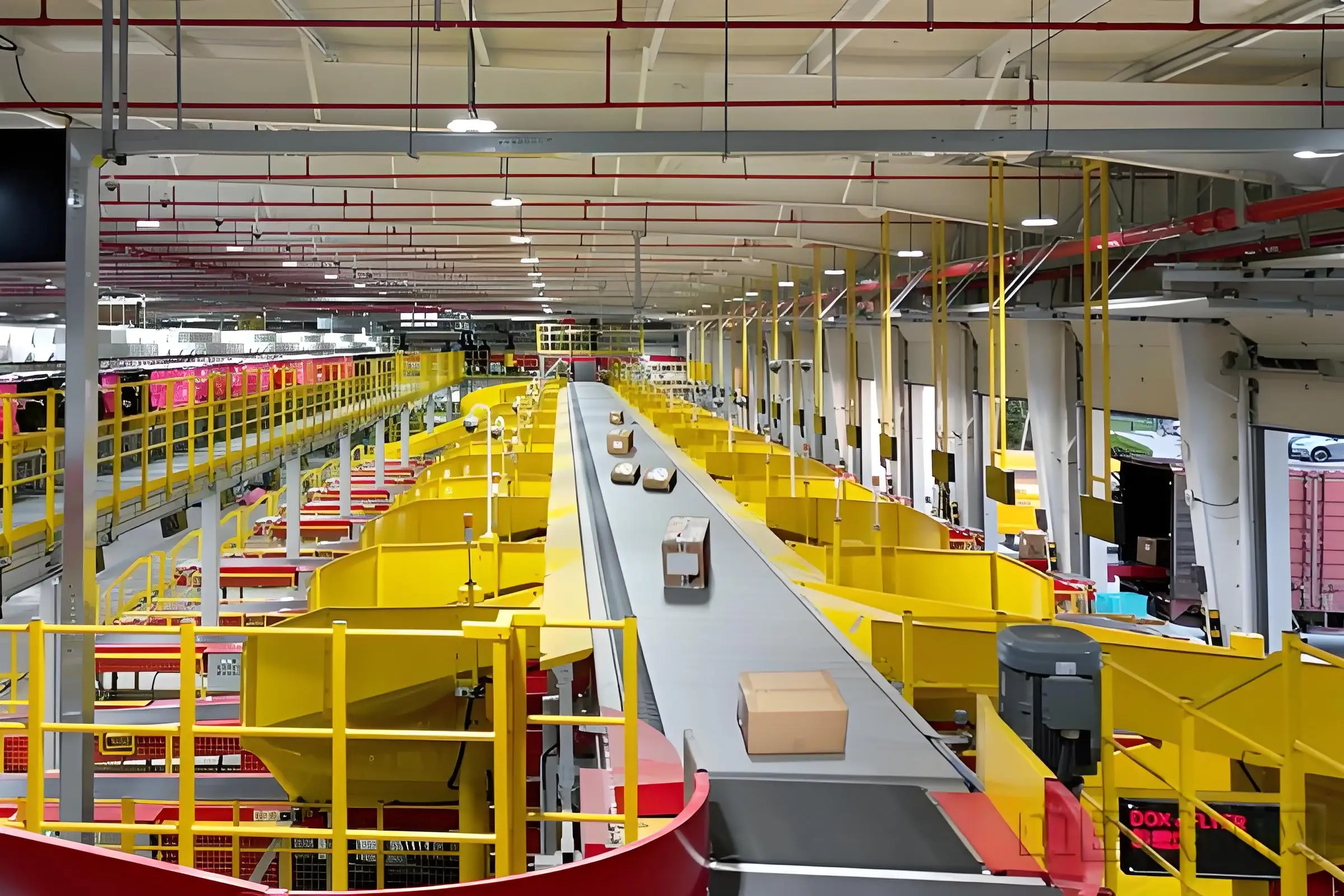 Conveyor Belt Sorting System Sortation Warehouse Mail Parcel Sorter ...