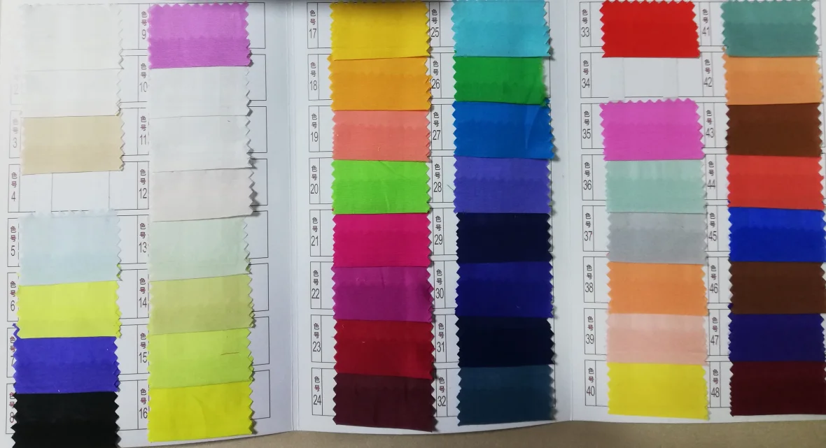 Однотонная окрашенная шифоновая ткань из 30% шелка, 70% хлопка, 12 мм