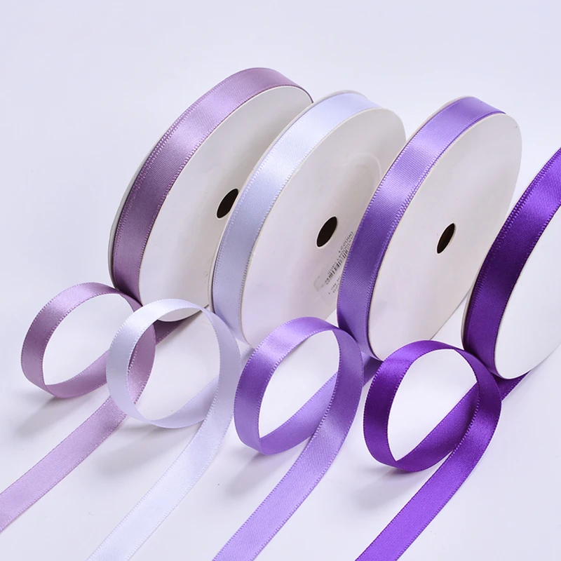 Ribest Polyester Custom Double Side Satin Ribbon 196 Colors 2100mm
