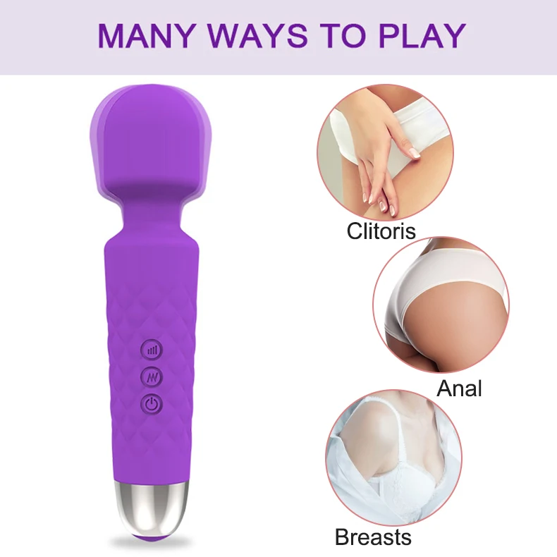 Personal Handheld Female Mini Electric Body Vibrator AV Vibrating Wand Massager for Women